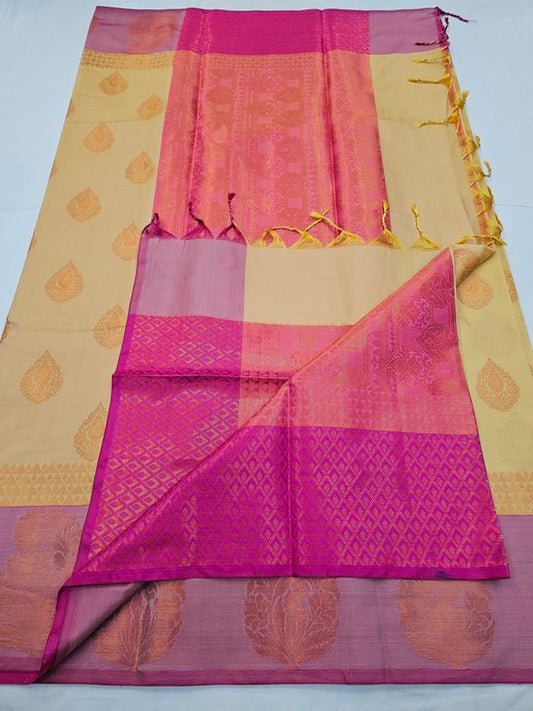 Kanchipuram Blended Fancy Soft Silk Saree 398 – Kanchipuram Lakshaya Silks