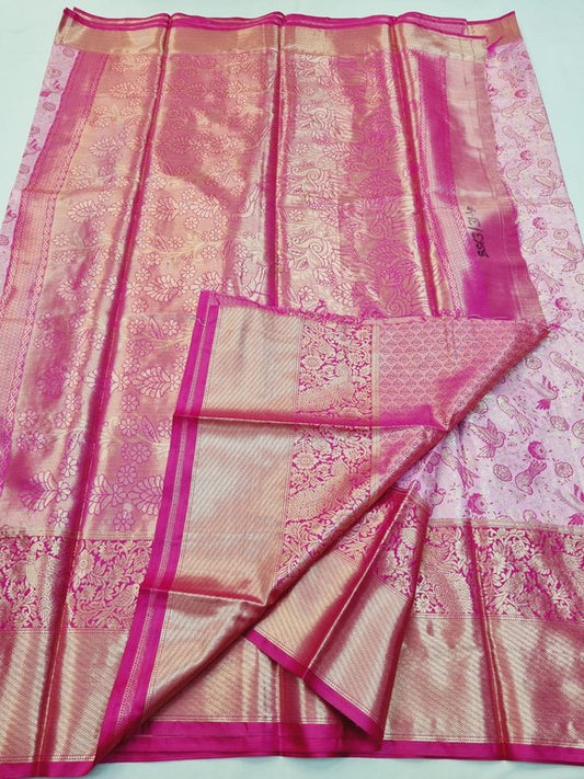 Kanchipuram Blended Fancy Tissue Silk Saree 402 – Kanchipuram Lakshaya Silks