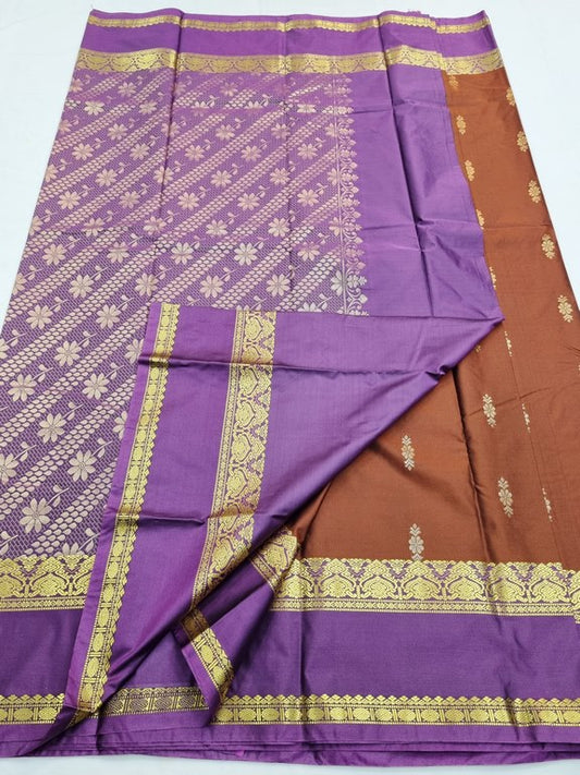 Kanchipuram Blended Semi Fancy Silk Saree 631 – Kanchipuram Lakshaya Silks