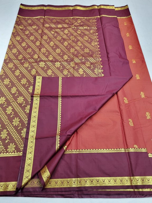Kanchipuram Blended Semi Fancy Silk Saree 635 – Kanchipuram Lakshaya Silks