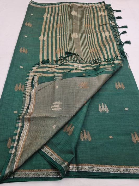 Kanchipuram Blended Fancy Taser Silk Saree 407 – Kanchipuram Lakshaya Silks