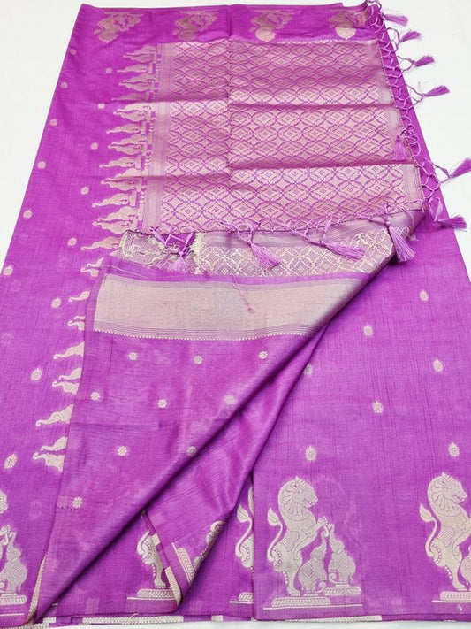 Kanchipuram Blended Fancy Taser Silk Saree 431