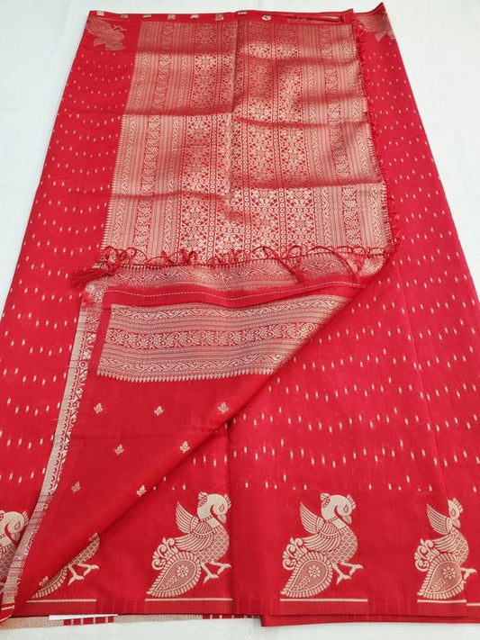 Kanchipuram Blended Fancy Taser Silk Saree 443 – Kanchipuram Lakshaya Silks