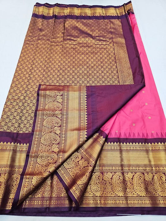 Trending Gadwal Korvai Fancy Sarees 202 – Kanchipuram Lakshaya Silks