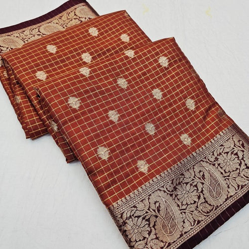 Kanchipuram Blended Fancy Silk Saree 458 – Kanchipuram Lakshaya Silks