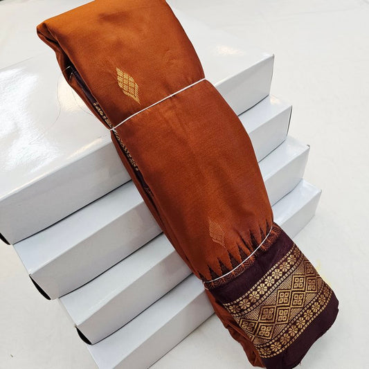 Kanchipuram Blended Semi Gadwal Silk Sarees 316