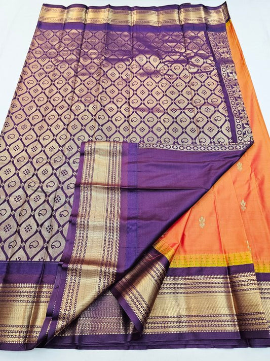 Kanchipuram Blended Semi Gadwal Silk Sarees 319 – Kanchipuram Lakshaya Silks