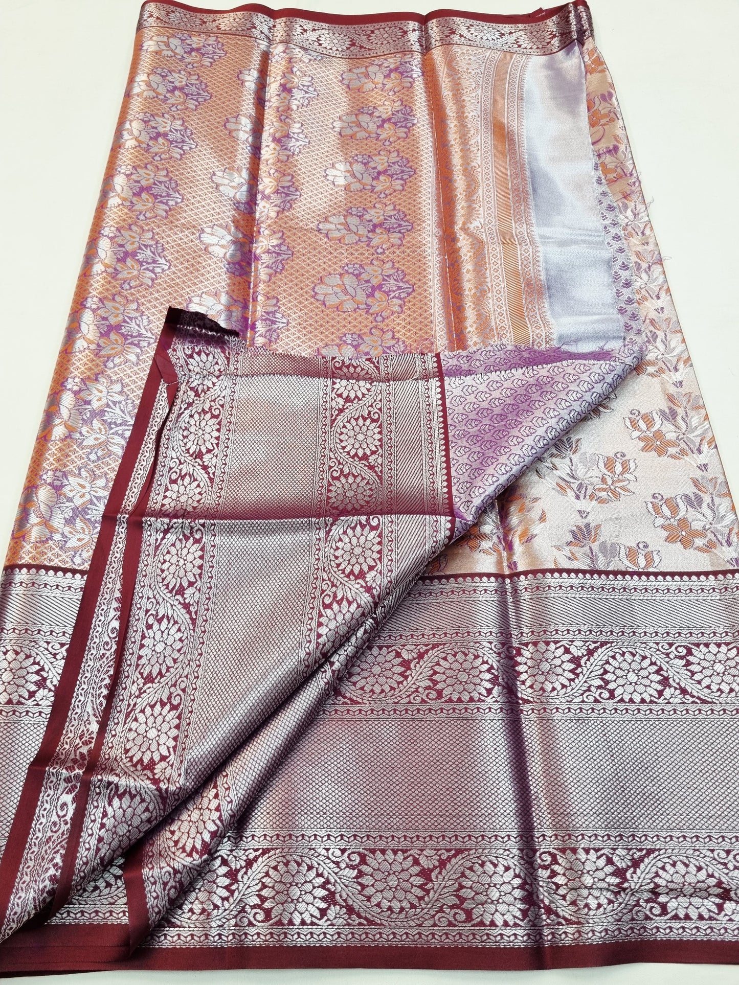 Kanchipuram Blended Fancy Tissue Silk Saree 459