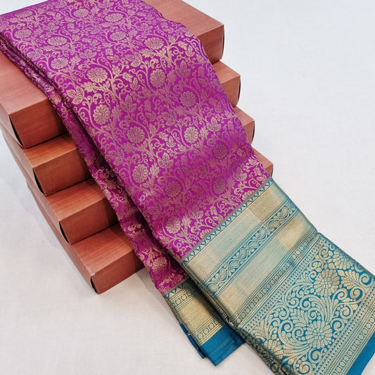 Kanchipuram Blended Bridal Silk Sarees 223