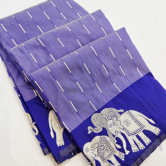 Kanchipuram Blended Fancy Tissue Silk Saree 458