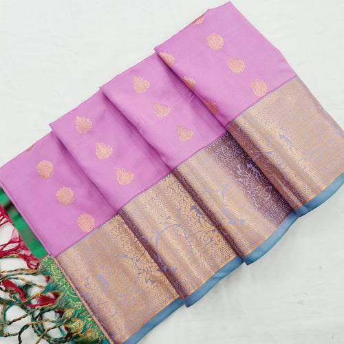 Kanchi Blended Semi Soft Silk Saree 640 – Kanchipuram Lakshaya Silks