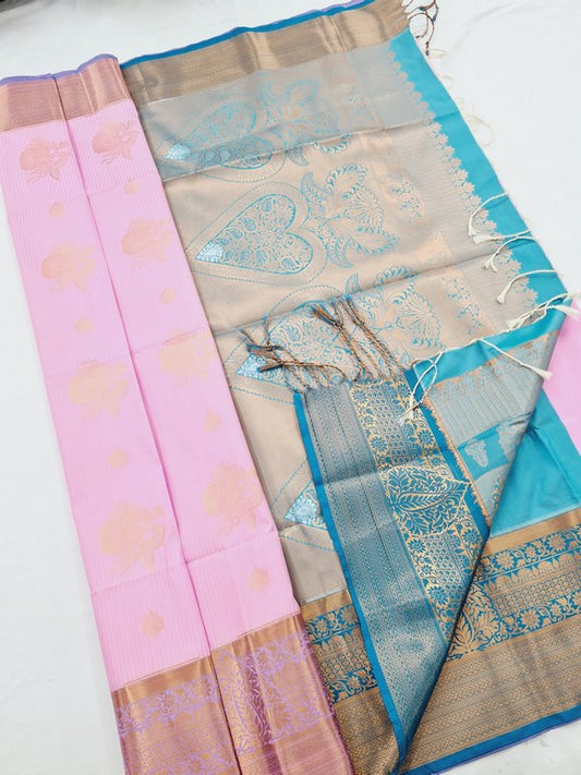 Kanchi Blended Semi Soft Silk Saree 644 – Kanchipuram Lakshaya Silks