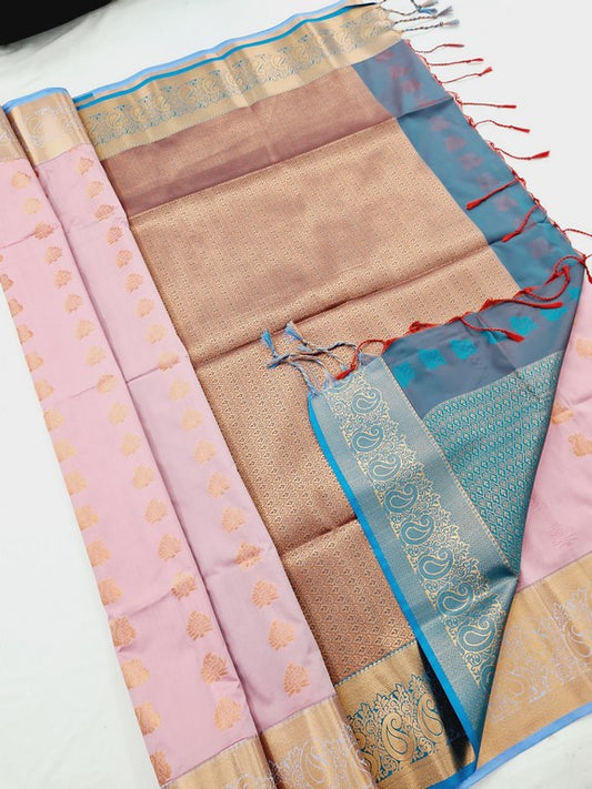 Kanchi Blended Semi Soft Silk Saree 648 – Kanchipuram Lakshaya Silks