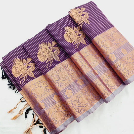 Kanchi Blended Semi Soft Silk Saree 657