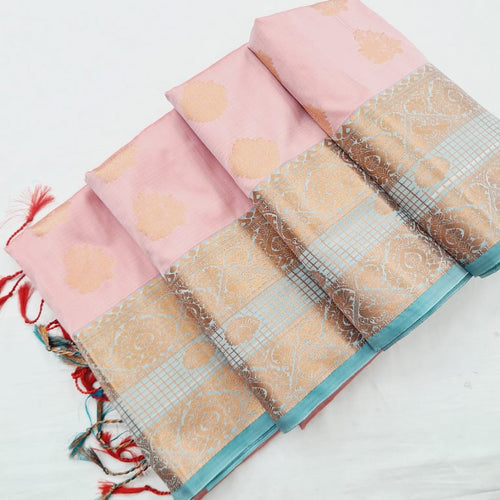 Kanchi Blended Semi Soft Silk Saree 666 – Kanchipuram Lakshaya Silks