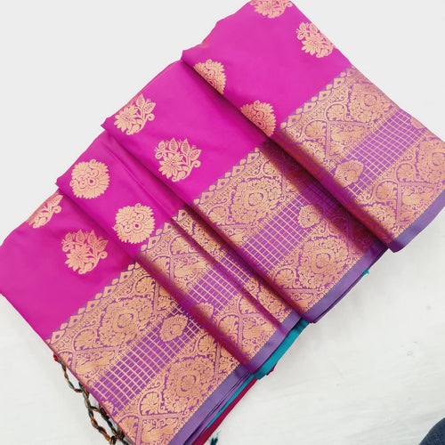 Kanchi Blended Semi Soft Silk Saree 667 – Kanchipuram Lakshaya Silks