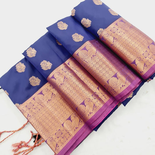 Kanchi Blended Semi Soft Silk Saree 671