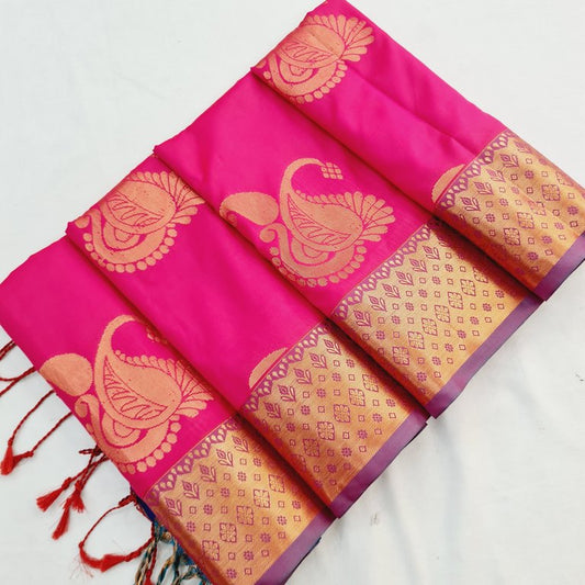 Kanchi Blended Trendy Soft Silk Saree 770