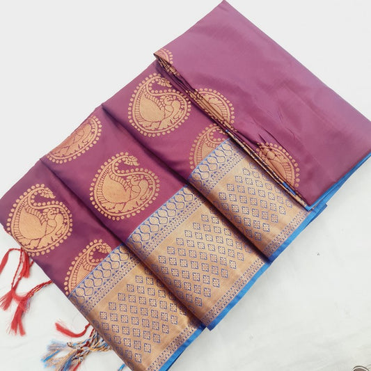 Kanchi Blended Trendy Soft Silk Saree 792