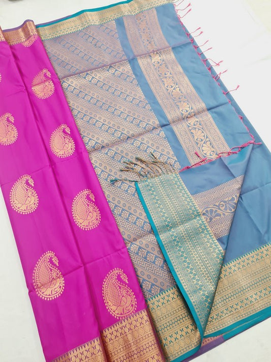 Kanchi Blended Trendy Soft Silk Saree 800 – Kanchipuram Lakshaya Silks
