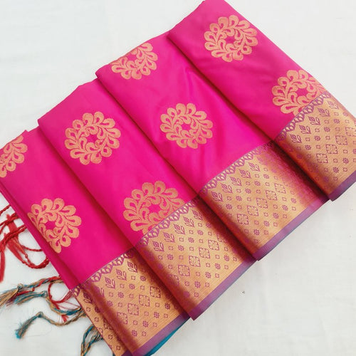 Kanchi Blended Trendy Soft Silk Saree 801 – Kanchipuram Lakshaya Silks