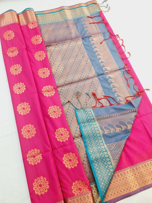 Kanchi Blended Trendy Soft Silk Saree 801 – Kanchipuram Lakshaya Silks