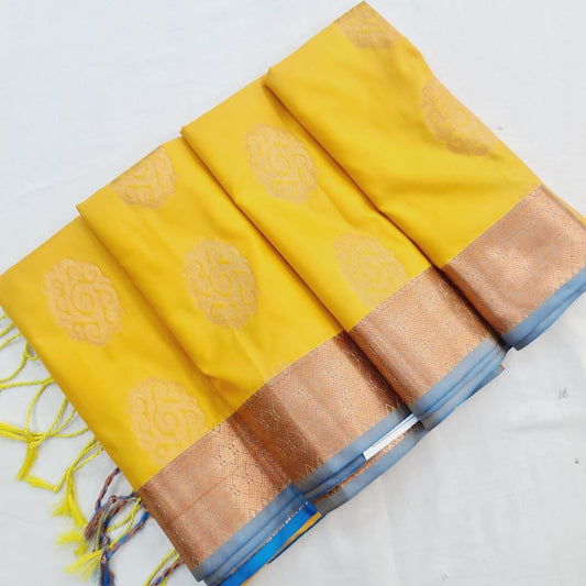Kanchi Blended Trendy Soft Silk Saree 804