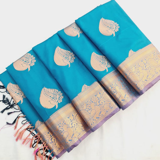Kanchi Blended Trendy Soft Silk Saree 806