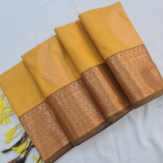 Kanchi Blended Trendy Soft Silk Saree 807