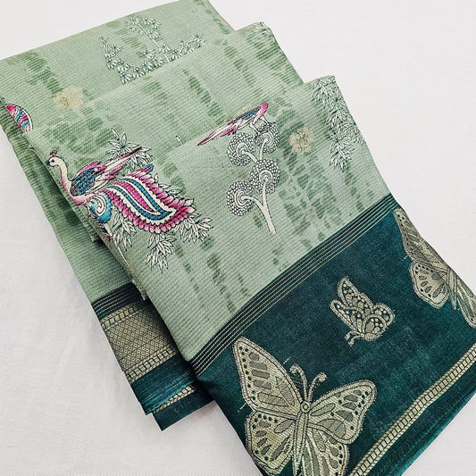 Kanchi Blended Trendy Fancy Silk Saree 823