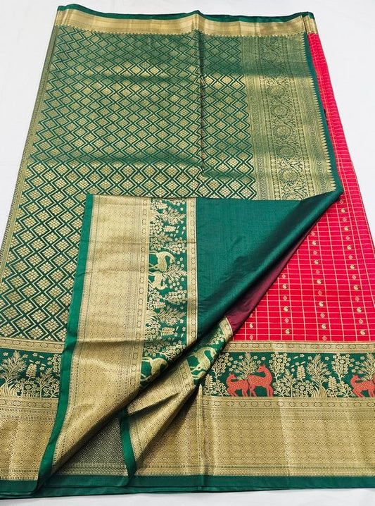 Kanchipuram Blended Bridal Silk Sarees 241