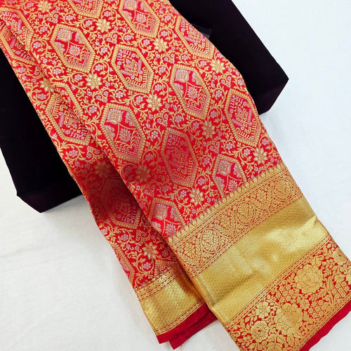Kanchi Blended Bridal Silk Sarees 174 – Kanchipuram Lakshaya Silks
