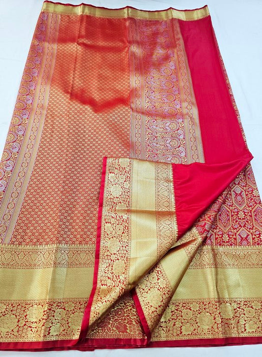 Kanchi Blended Bridal Silk Sarees 174 – Kanchipuram Lakshaya Silks