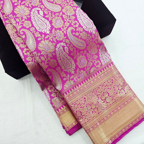 Kanchi Blended Bridal Silk Sarees 184 – Kanchipuram Lakshaya Silks