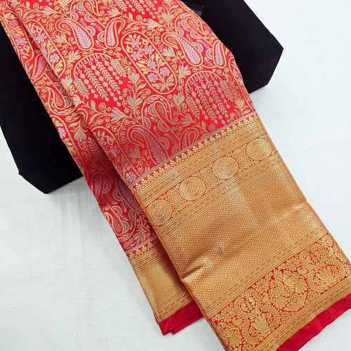 Kanchi Blended Bridal Silk Sarees 185 – Kanchipuram Lakshaya Silks