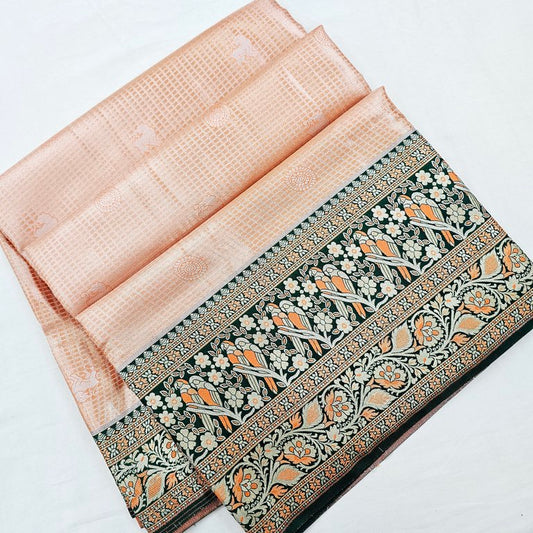 Kanchipuram Blended Korvai Tissue Silk Sarees 002