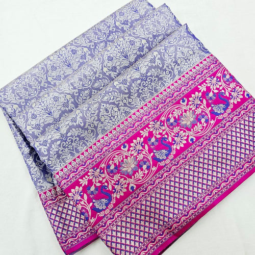 Kanchipuram Blended Korvai Tissue Silk Sarees 007 – Kanchipuram Lakshaya Silks