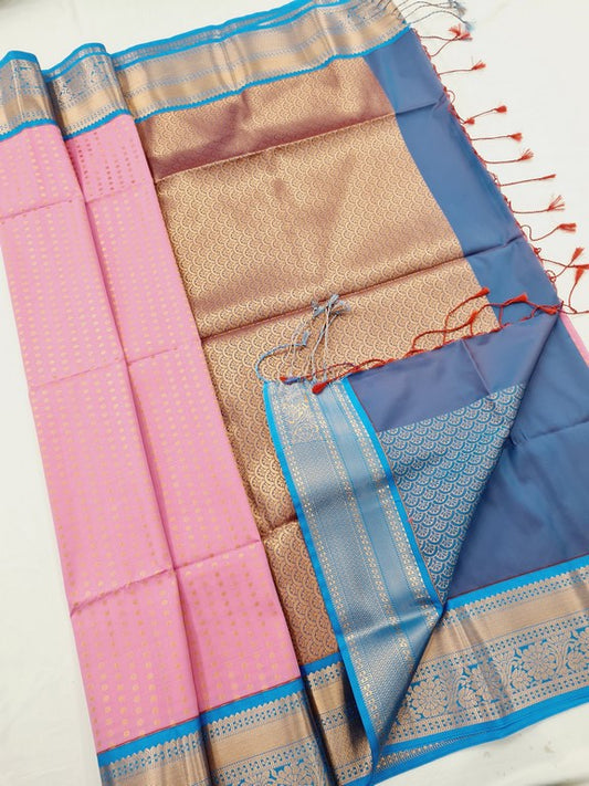 Kanchipuram Blended Korvai Soft Silk Sarees 1226 – Kanchipuram Lakshaya Silks