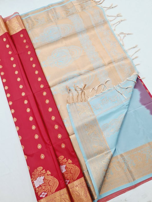 Kanchi Blended Fancy Soft Silk Sarees 246 – Kanchipuram Lakshaya Silks