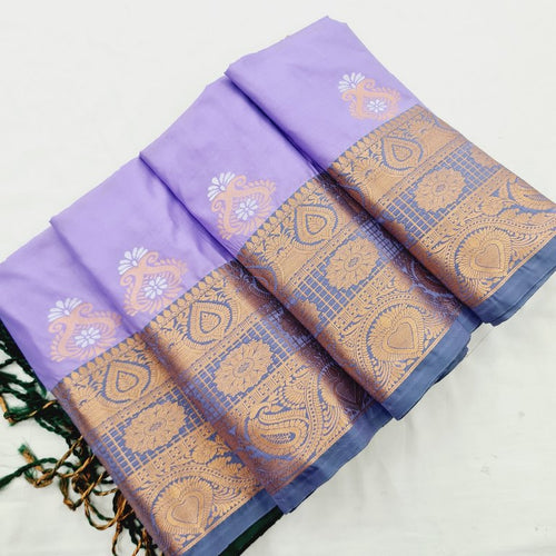 Kanchi Blended Fancy Soft Silk Sarees 251 – Kanchipuram Lakshaya Silks