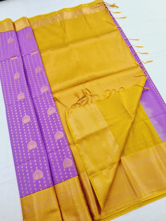 Kanchipuram Blended Korvai Soft Silk Sarees 348 – Kanchipuram Lakshaya Silks