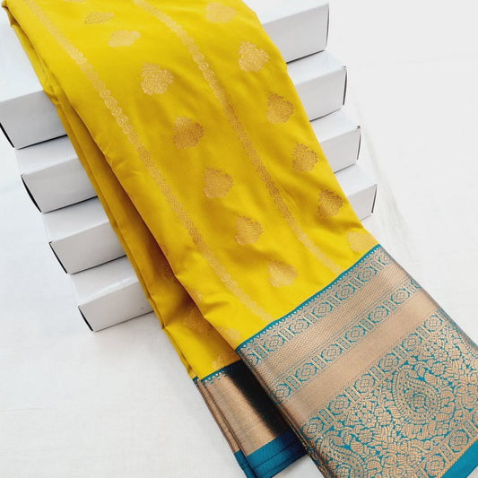 Kanchipuram Blended Korvai Soft Silk Sarees 357