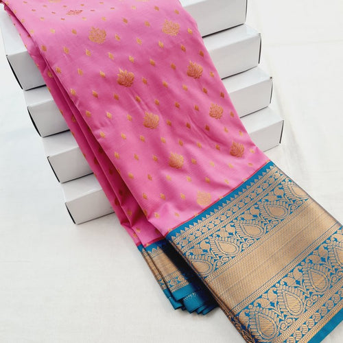Kanchipuram Blended Korvai Soft Silk Sarees 358 – Kanchipuram Lakshaya Silks