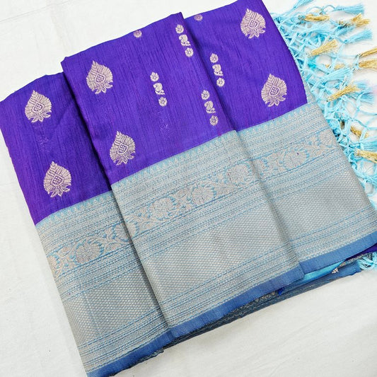 Kanchipuram Blended Korvai Soft Silk Sarees 1227