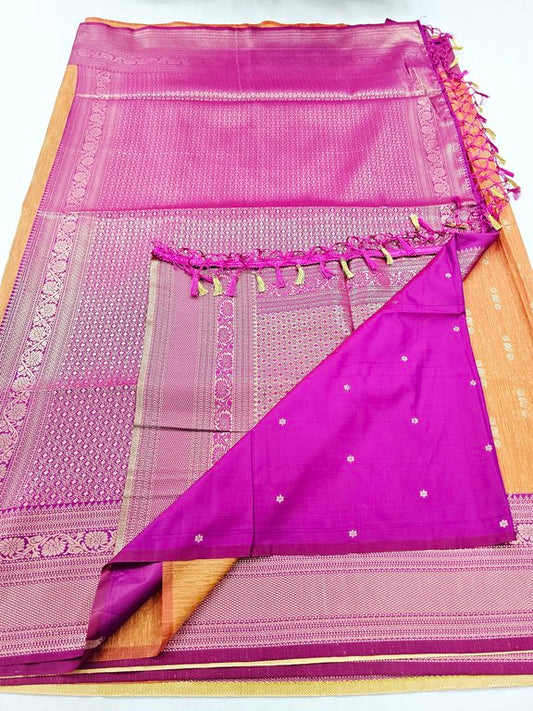 Kanchipuram Blended Korvai Soft Silk Sarees 1229 – Kanchipuram Lakshaya Silks