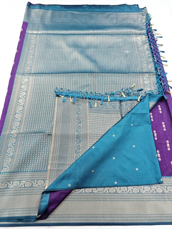 Kanchipuram Blended Korvai Soft Silk Sarees 1233