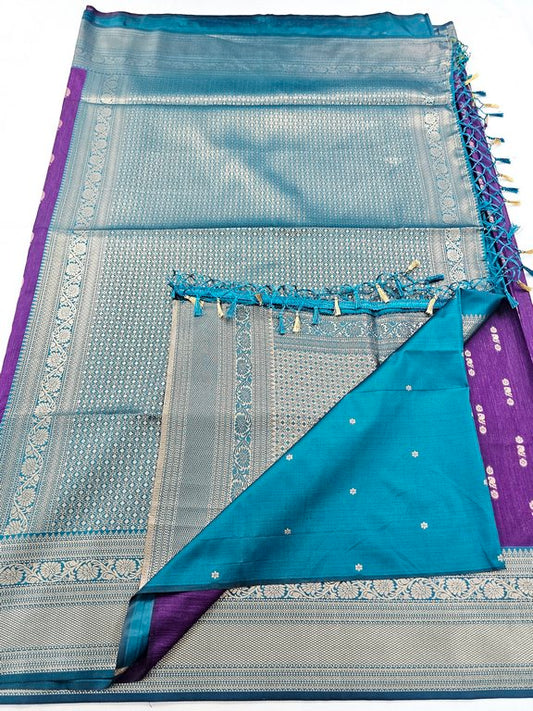 Kanchipuram Blended Korvai Soft Silk Sarees 1233 – Kanchipuram Lakshaya Silks
