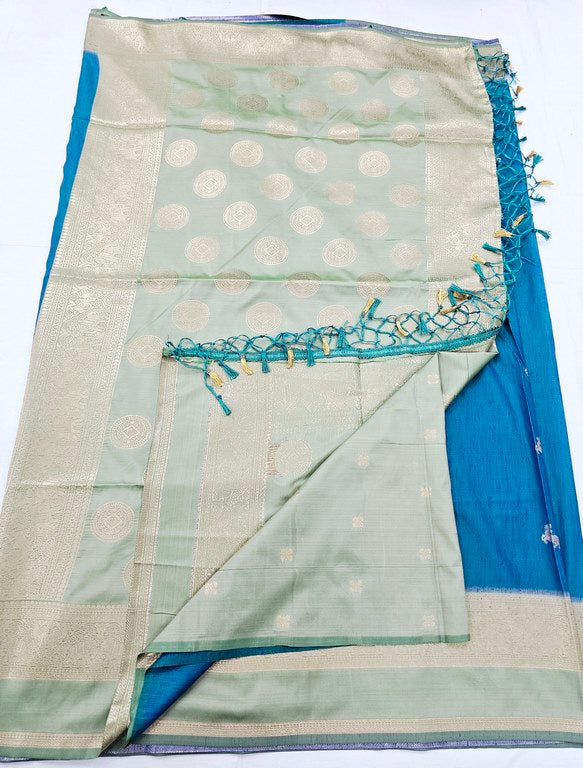 Kanchipuram Blended Korvai Soft Silk Sarees 1239