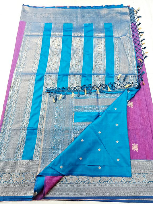 Kanchipuram Blended Korvai Soft Silk Sarees 1242 – Kanchipuram Lakshaya Silks