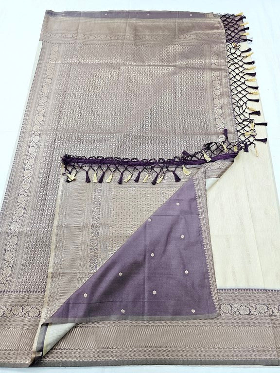 Kanchipuram Blended Korvai Soft Silk Sarees 1243